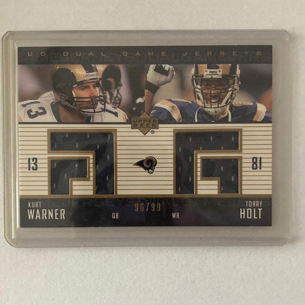 2003 Upper Deck Dual Game Jerseys Card